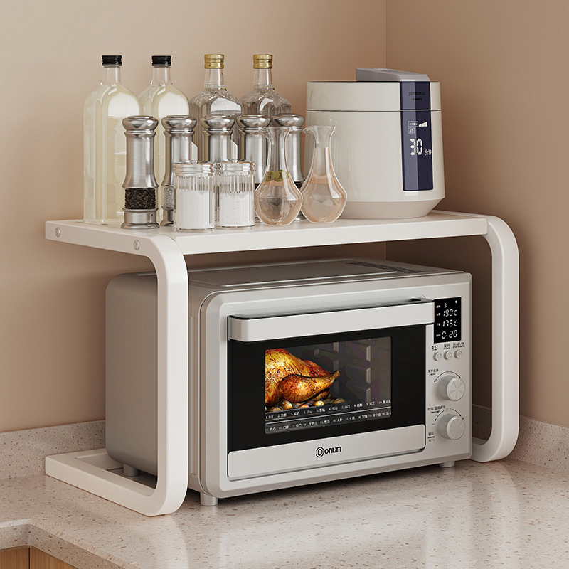 Multifunctional double-layer countertop storage rack 57