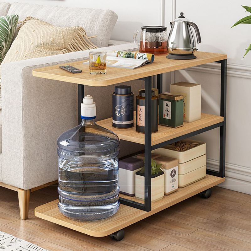 Modern minimalist movable sofa side table 28