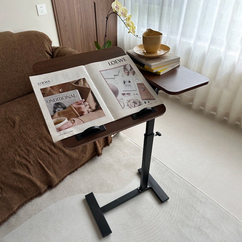 Movable and foldable height-adjustable bedside table 26 01