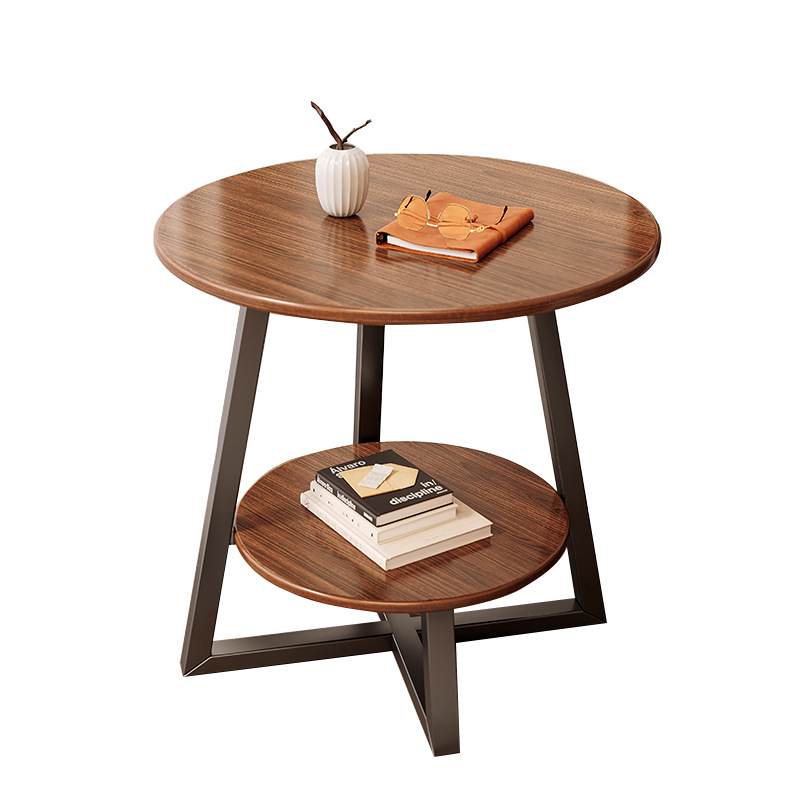 Living room light luxury sofa side table small round table 23