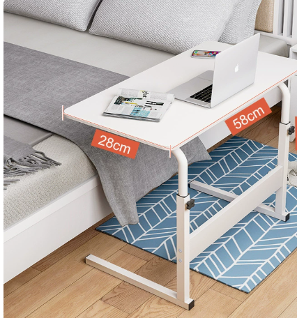 Simple movable and height-adjustable bedside table 12